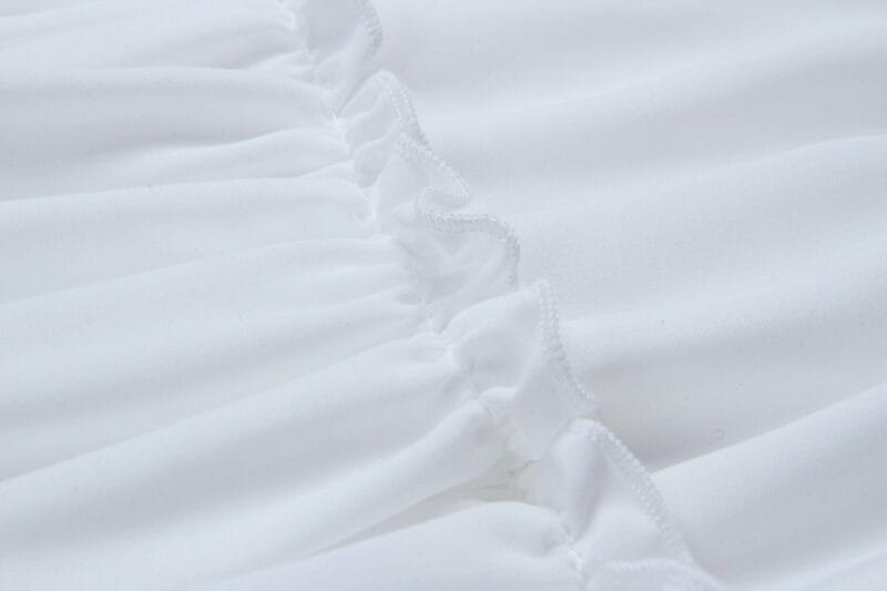 tela del vestido blanco