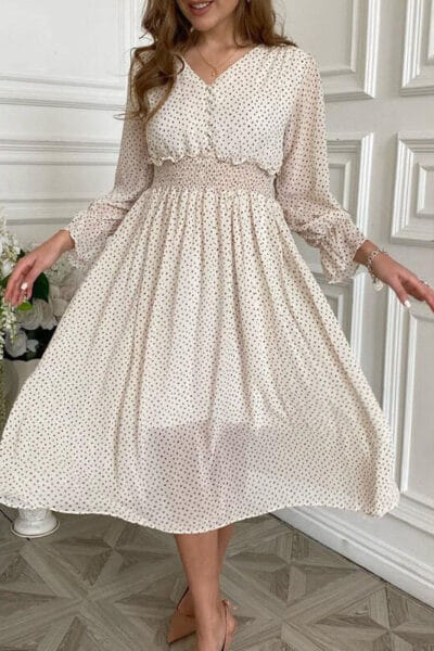 Vestido blanco estilo boho