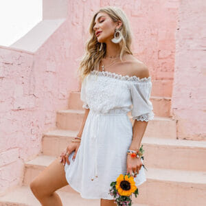 Vestido-bohemio-blanco-sin-tirantes-foto-1